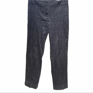 NWOT Rafaella black jacquard pants, size 10